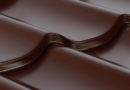 Металлочерепица 1,18х1,15 м толщина 0,45 мм Северсталь шоколад RAL 8017 Монтеррей