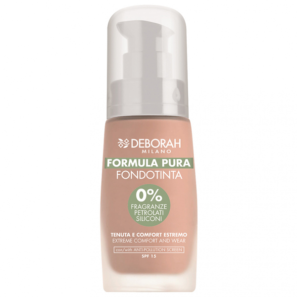 Основа тональная для лица `DEBORAH` `FORMULA PURA` FOUNDATION тон 00 слоновая кость